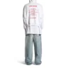Série Music Archive : sweat à capuche zippé coupe moyenne « Light Grey Red » 744457TQVA61561