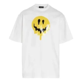 SS21 Drip Peace, coupe ample, imprimé « Smile », style décontracté, GS, blanc 641675TKVA18639