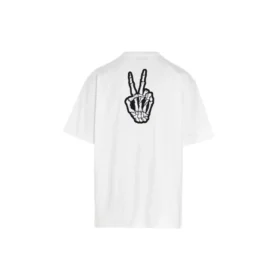 SS21 Drip Peace, coupe ample, imprimé « Smile », style décontracté, GS, blanc 641675TKVA18639