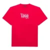 SS21 Imprimé alphabet, manches courtes, unisexe, rouge 651795TKV816295