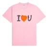 SS21 Imprimé alphabétique, manches courtes, unisexe, rose 612965TJVL51401