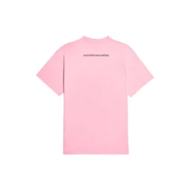 SS21 Imprimé alphabétique, manches courtes, unisexe, rose 612965TJVL51401