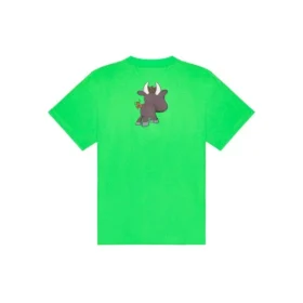 SS21 Imprimé cartoon à petits motifs, manches courtes, unisexe, vert 612966TJVM93302