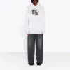 SS21 Imprimé cartoon à petits motifs, unisexe, blanc 578135TJVE69000