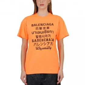SS21 Imprimé Lettres Col Rond Orange 612965TJVI37513