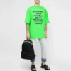 SS21 Motif de mots, manches courtes, unisexe, vert 641614TJVI34162