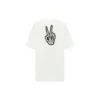 SS21 T-shirt ample à manches courtes blanc avec imprimé « Smiling Face » 641655TKVA18639