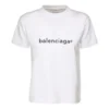 SS21 T-shirt décontracté à manches courtes et imprimé « Alphabet Logo » – Grand format – Blanc 612965TIV549040