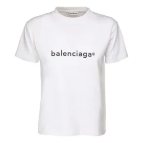 SS21 T-shirt décontracté à manches courtes et imprimé « Alphabet Logo » – Grand format – Blanc 612965TIV549040