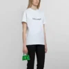 SS21 T-shirt décontracté à manches courtes et imprimé « Alphabet Logo » – Grand format – Blanc 612965TIV549040