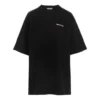 SS21 T-shirt noir à col rond avec logo BB Letter 641655TJV871070