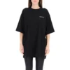 SS21 T-shirt noir à col rond avec logo BB Letter 641655TJV871070