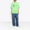 SS21 T-shirt rétro à manches courtes vert fluo 612965THV844162