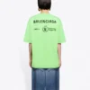 SS21 T-shirt rétro à manches courtes vert fluo 612965THV844162
