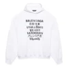 Sweat à capuche imprimé, unisexe, blanc 641679TJVI69040