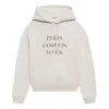 Sweat à capuche rétréci « Fashion Week SS21 » Gris 657683TKV852984