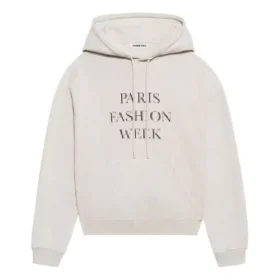 Sweat à capuche rétréci « Fashion Week SS21 » Gris 657683TKV852984