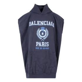 Sweat à capuche sans manches oversize « Navy » avec logo College, Est. 1917 697875TMV964140