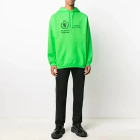 Sweat à capuche unisexe SS21 avec logo du Programme alimentaire mondial imprimé, vert 600583TJVK44162 Sweat à capuche unisexe SS21 avec logo du Programme alimentaire mondial imprimé, vert 600583TJVK44162