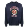 Sweat à col rond avec imprimé logo universitaire « Navy » 676629TLV908067