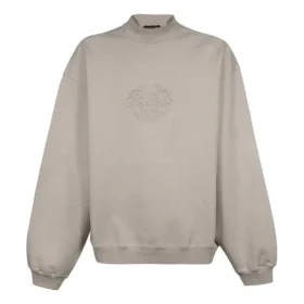 Sweat à col rond avec logo brodé « Beige » 656999-TKV74-2966