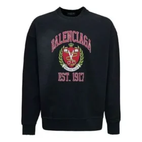 Sweat à col rond avec logo « College » (fondé en 1917) « Noir » 676629TLV901076
