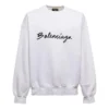 Sweat à col rond avec logo script « Blanc » 697869TMVB59040