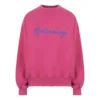 Sweat à col rond avec logo script « Dark Fuchsia » 697869TMVB50507