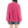 Sweat à col rond avec logo script « Dark Fuchsia » 697869TMVB50507
