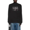Sweat à col rond Balenciaga authentique « Noir » 652981TIVA21000
