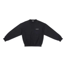 Sweat à col rond coupe classique « Black » 697869TMVF51070