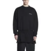 Sweat à col rond coupe classique « Black » 697869TMVF51070