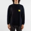 Sweat à col rond FBI « Bleu marine/Jaune » 676629TLVH14265