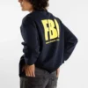 Sweat à col rond FBI « Bleu marine/Jaune » 676629TLVH14265