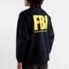 Sweat à col rond FBI « Bleu marine/Jaune » 676629TLVH14265