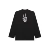 Sweat à col rond imprimé unisexe SS21 Noir 651796TKVA11012