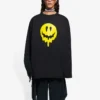 Sweat à col rond imprimé unisexe SS21 Noir 651796TKVA11012