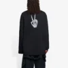 Sweat à col rond imprimé unisexe SS21 Noir 651796TKVA11012