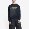 Sweat à col rond Worldwide Retail Therapy « Washed Black Yellow » 676629TLVA91361