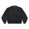 Sweat rond ajouré oversize « Black Faded » 762718TPVD91055
