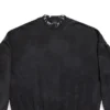 Sweat rond ajouré oversize « Black Faded » 762718TPVD91055