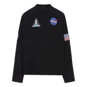 Sweat-shirt Balenciaga x NASA Space Multi-Patch « Black » 662496TKVD71070