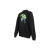 Sweat-shirt en coton à col rond et coupe carrée Balenciaga x Marvel avec imprimé Hulk « Noir » 671125TLV581000