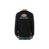 Sweat-shirt à imprimé au dos « Black White » en maille interlock 583117T14394170