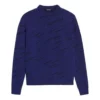 Sweat-shirt à logo en diagonale « Blue » 583080T15244160