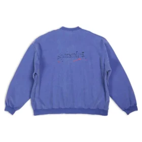 Sweat-shirt oversize « Blue » 720428TNVE84119 avec illustration de la Political Campaign dessinée à la main