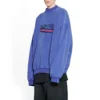 Sweat-shirt oversize « Blue » 720428TNVE84119 avec illustration de la Political Campaign dessinée à la main