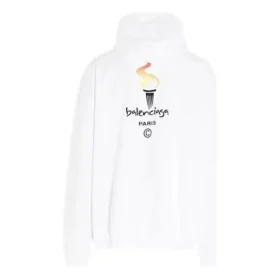 Sweat-shirt oversize unisexe avec logo, blanc 620973TIV459040