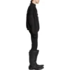 Sweat-shirt rond sport à superposition « Black White » 767860TPVF31070