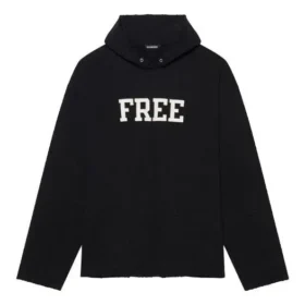 Sweat-shirt unisexe FW21 avec impression de lettres au choix, noir 661711TKVD41070